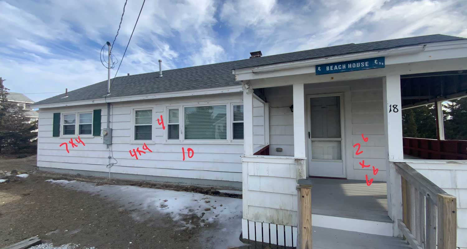 Before Vinyl Cedar Impressiona Siding Replacement, Scituate, MA